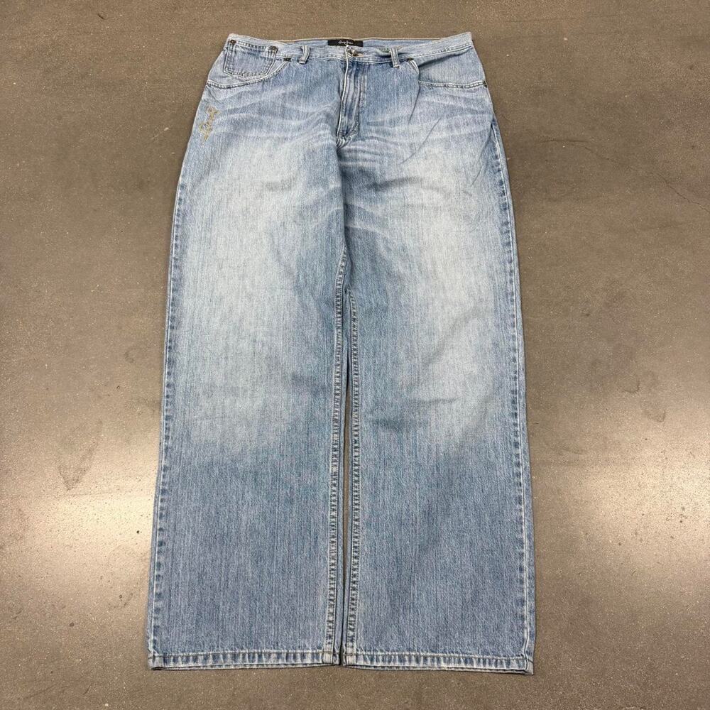Sean John Baggy Wide Leg Jeans Medium Wash Y2K Men's 36